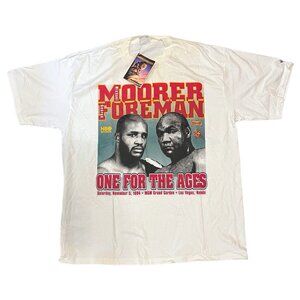NWT 1994 Moorer vs. George Foreman ‘One For The Ages’ MCM Grand Boxing Tshirt XL